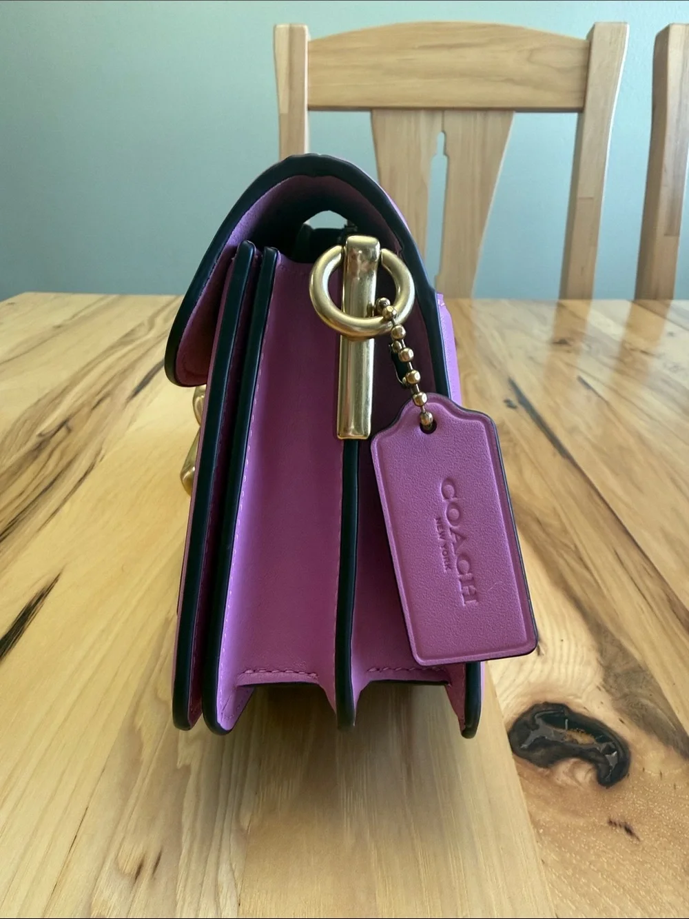 Coach Twisted Tabby 26 Shoulder Bag in Fuchsia